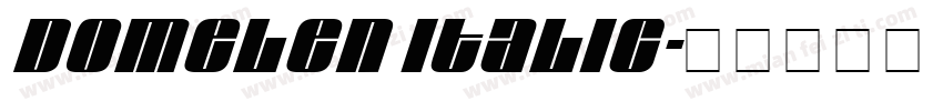 Domelen Italic字体转换